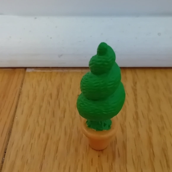 1999 Vintage Blue Bird Polly Pocket 2 Spiral Tree Bush Topiary - Picture 4 of 6